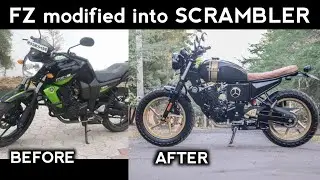 YAMAHA FZ MODIFIED INTO SCRAMBLER | JODHPUR