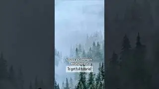 Free Watercolor Tutorial | Misty Forest from #landscape painting challenge #watercoloring #freeguide