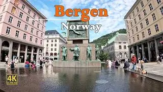 Bergen in Norway 🇳🇴 | Explore Bergen's Most Beautiful Landmarks in 4K