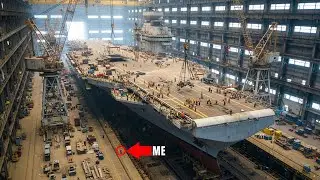 Inside the Advanced Aircraft Carrier Factory: Building the World&rsquo;s Massive Warship (Full Process)