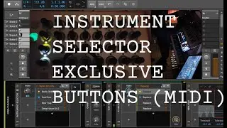 How to setup MIDI controller exclusive buttons in Bitwig (Instrument Selector)