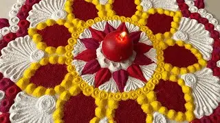satisfying video | sand art | peacock rangoli designs | diwali rangoli design | kolam