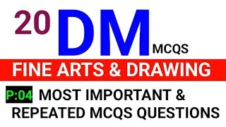 New Series of DM MCQS QUESTIONS DM Most Important MCQS for  ETEA TEST |Fine Arts and Drawing Mcqs
