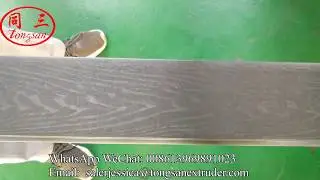 HDPE foam profile embossing machine--salerjessica@tongsanextruder.com