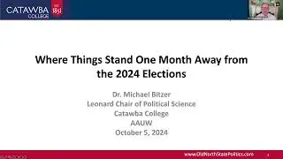 One Month Out from 2024 Election