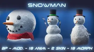 SnowMan for #ue5 #uefn @Fab