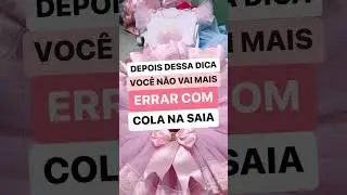 Cola ideal pra colar apliques na saia de tule - Ateliê Ludmila Amaral Bodys Personalizados