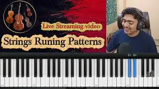 Strings Runing Pattern || live video Streaming || vinni keys Piano Tutorial Hindi