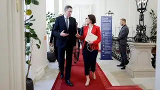 Pressekonferenz mit Europaministerin Karoline Edtstadler und Sondergesandten Oleksiy Chernyshov