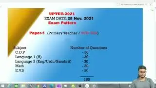 Uptet 2021 Exam pattern|uptet syllabus 2021| Up tet primary level Math syllabus| Ctet|bihar tet|Stet