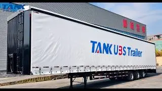 TANK Brand 3 axles side curtain trailer