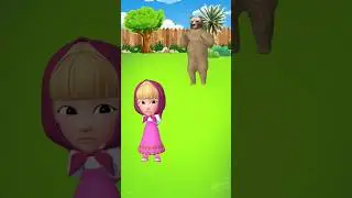 Masha and the bear desert troll #animation #funn #cute