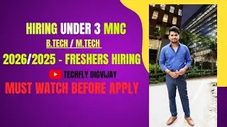 Freshers IT Jobs | 2026 / 2025 Batch | Internships / Full-Time | Apply Before It&rsquo;s Gone!