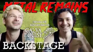 Interview with Alizon and Ben from Calva Louise | BACKSTAGE