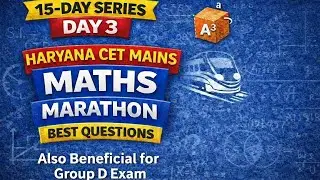 @GISTMANN Haryana CET Mains 2026 Maths | Day 3 | Best Questions for Selection #hssc #cet #mains 