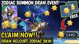 SUPER CHEAP (ONLY 800 COA) !! DRAW HELCURT ZODIAC SKIN | NEW ZODIAC SUMMON SKIN - MLBB