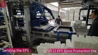 QT10-15 Isolated Concrete Wall Blocks(EPS Blocks) Making Machine from China Hawen Machinery