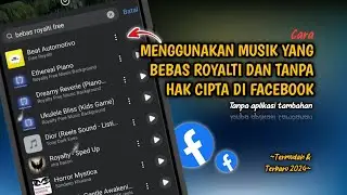 Gampang Banget❗Cara Menggunakan Musik Bebas Royalti Dan Tanpa Hak Cipta Di Facebook