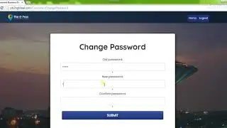 THE E PROC - SUPPLIER LOGIN CHANGE PASSWORD