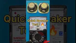 Test Any Speaker in 12 Seconds with an Analog Multimeter !  #speakertest #shorts
