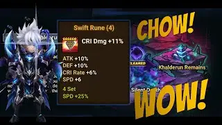 Khalderun Predator Boss Got Chowed Down! OP Swift Ancient Rune | Summoners War