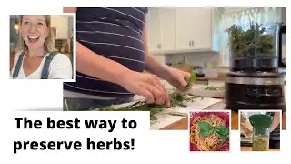 The best way to preserve herbs! | Herb infused oil | Herb salt