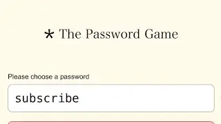please choose a password..
