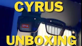 Spy Cyrus Polorized Sunglasses Happy Gray Green with Matte Black Frame