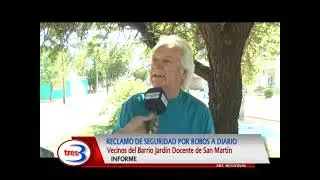 Reclamo de seguridad por robos en el Barrio Jadin Docente