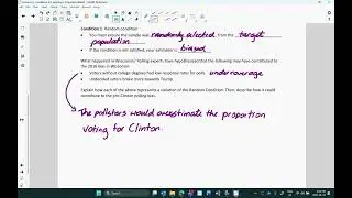 Lesson 6.3: Conditions for Sampling a Proportion (Video Lesson)