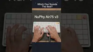 NuPhy Air75 V2 vs V3 #nuphy #lofree #iqunix #typingtest