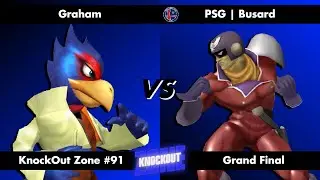 KnockOut Zone #91 - SSBM Grand Final - Graham (Falco) vs Busard (Captain Falcon)