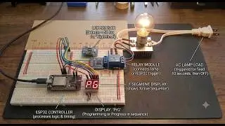 Включение/выключение света в ночное время с помощью LDR, таймера, реле и ESP32