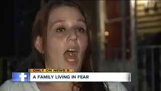 Akron mother fears for her family's lives after a series of shot rang outside her home