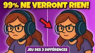 TROUVE LES 3 ERREURS : 99% ÉCHOUENT ! (Test Visuel Ultime)  / Trouve les 3 Différences