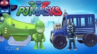PJ Masks Nighttime Adventures Gekko-Mobile and Night Ninja's Bus from Just Play
