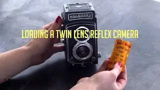 Loading a Twin Lens Reflex Camera
