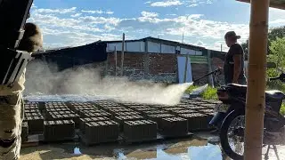 máquina de hacer bloques   COMO LAVAR EL MOLDE 