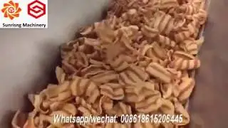 Jinan Sunrising fry snack pellets extruding machine/nachos production line/slanty chips machinery