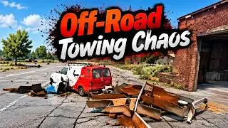 Off-Road Towing Chaos &ndash; Camper vs Mud in BeamNG.drive! (Part 2)