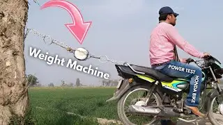 Power Testing Experiment | Honda Heavy Bike Vs Weight Machine