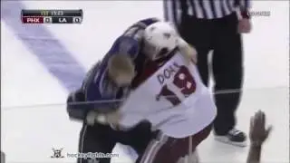 Shane Doan vs Dustin Brown Feb 16, 2012