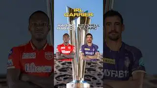 Kagiso Rabada vs Mitchell Starc Ipl carrier #shorts #ytshorts