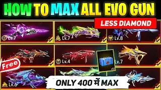 How To Max Evo Gun In Less Diamond || Evo Gun Max Trick || How To Upgrade Evo Gun In Less Diamond