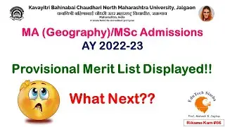 RikamaKam#66- KBCNMU MSc Admission AY 2022-23 Update