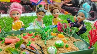 Pinki Ke Saath Khet Se Tazi Sabzi Todi 🌱 | Doll Village Story 🧸 | Portable Head Massager Review 🎁