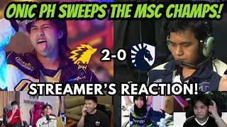 Onic PH Sweeps The MSC Champions - TLPH! Streamer's Reaction!