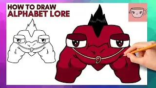 How To Draw Alphabet Lore - Super Form Letter M | Cute Easy Step By Step Drawing Tutorial