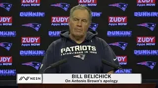 Bill Belichick On Antonio Brown's Apology To Robert Kraft