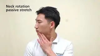 Neck rotation passive stretch